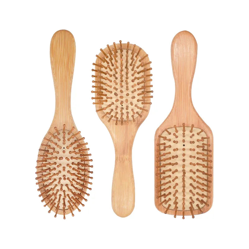 High Quality Massage Wooden Comb Bamboo Hair Vent Brush  (1pc)