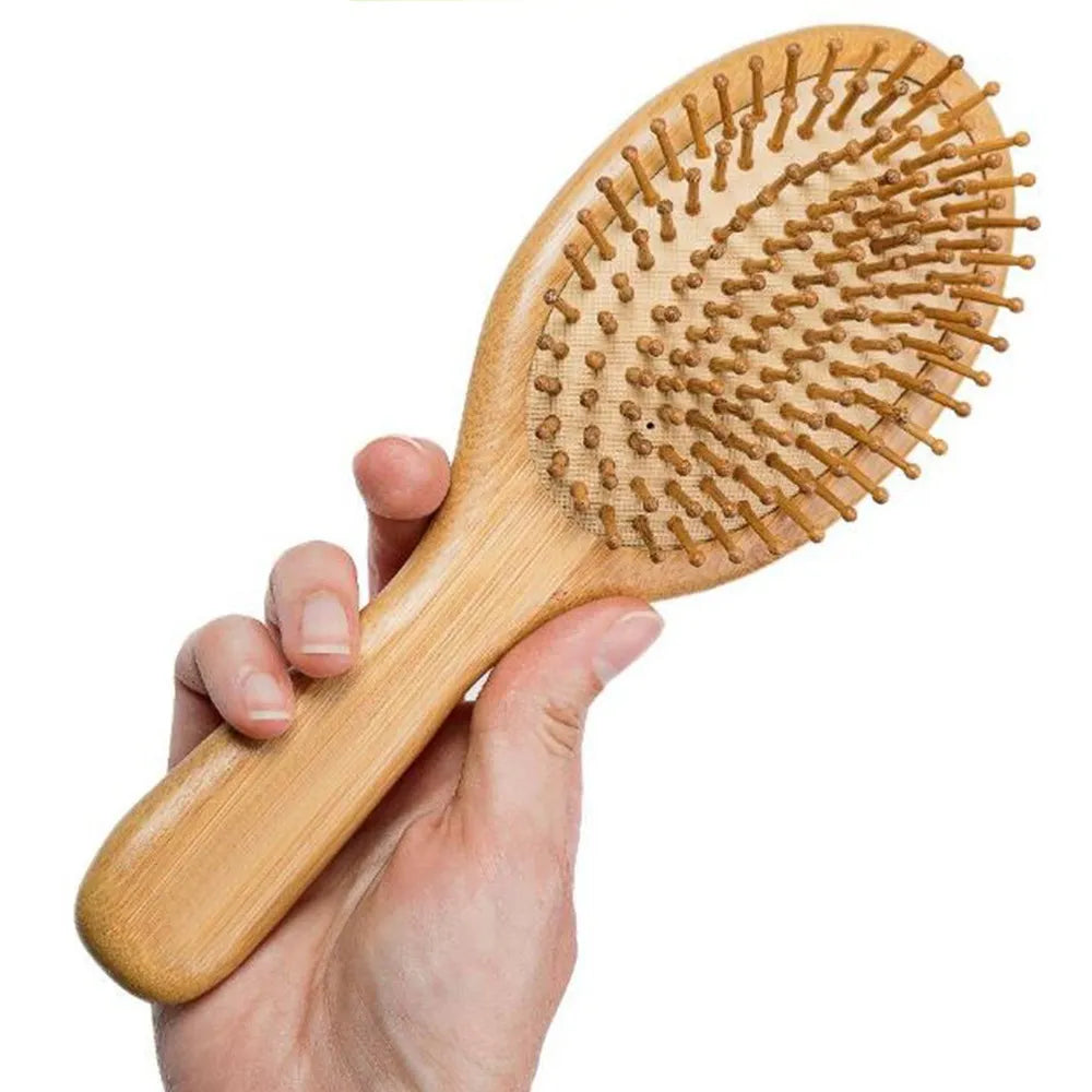 High Quality Massage Wooden Comb Bamboo Hair Vent Brush  (1pc)