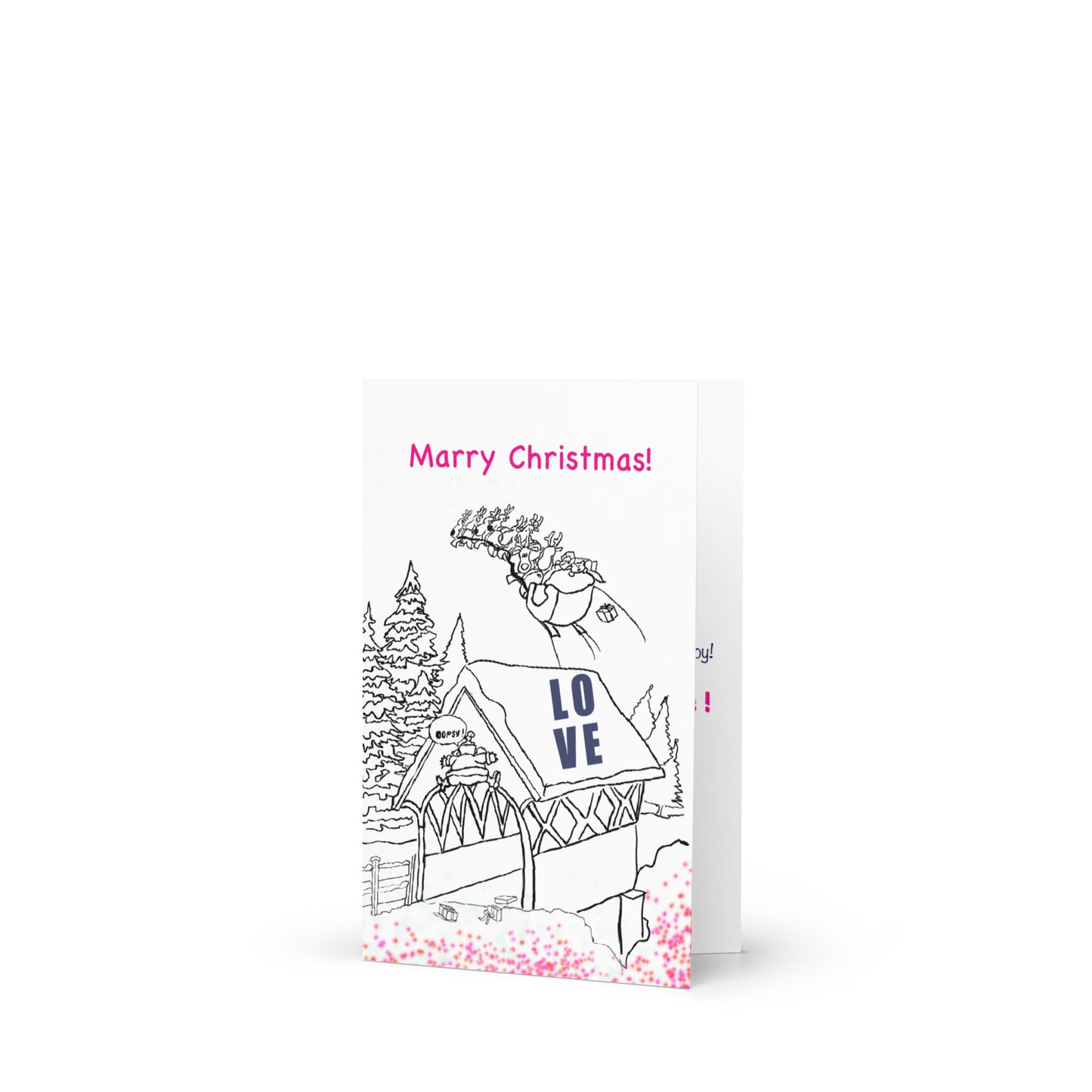 Love Christmas greeting card