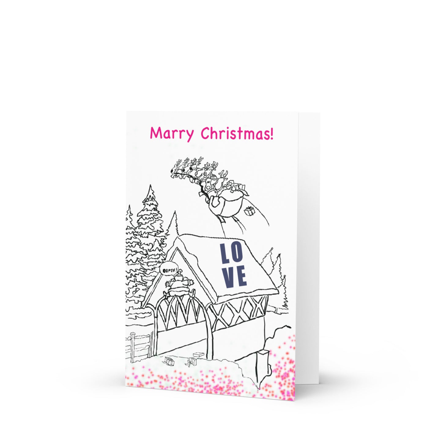 Love Christmas greeting card